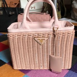 Prada basket bag pink NFS